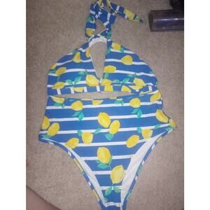 Women's Aerie Lemon 2 piece Bathing Suit XL